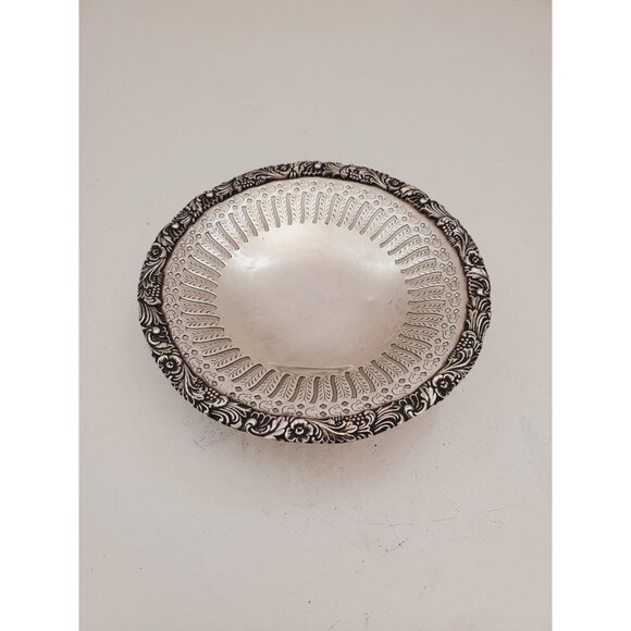 Vintage copper Plate , small copper Plate , Carved Trincket Plate , Carved - Picture 3 of 10